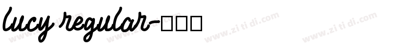 lucy regular字体转换